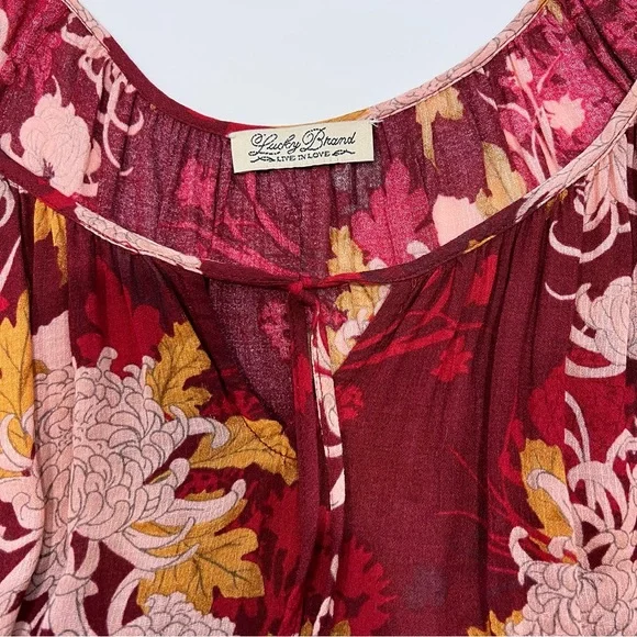 Lucky Brand Floral Balloon Sleeves - Picture 2 of 11